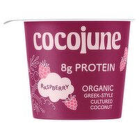 Cocojune Raspberry Organic Greek-Style Cultured Coconut Yogurt, 5 oz