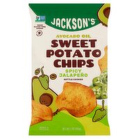 Jackson's Avocado Oil Spicy Jalapeño Kettle Cooked Sweet Potato Chips, 5 oz