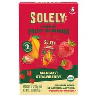 Solely: Organic Mango & Strawberry Fruit Gummies, 0.7 oz, 5 count