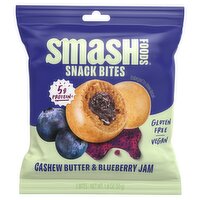 Smash Foods Cashew Butter & Blueberry Jam Snack Bites, 5 count, 1.8 oz