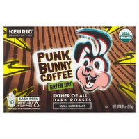 Punk Bunny Coffee Father of All Dark Roasts Ultra Dark Roast Coffee K-Cup Pods, 10 count, 4.05 oz