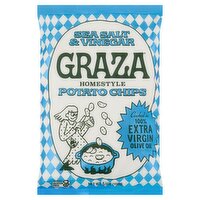Graza Homestyle Sea Salt & Vinegar Potato Chips, 5.5 oz
