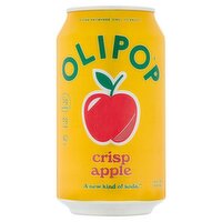 Olipop Crisp Apple Soda, 12 fl oz