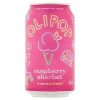 Olipop Raspberry Sherbet Soda, 12 fl oz