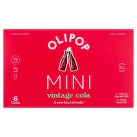 Olipop Mini Vintage Cola Soda, 7.5 fl oz, 6 count