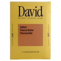 David Salted Peanut Butter Flavored Bar, 2.19 oz, 12 count