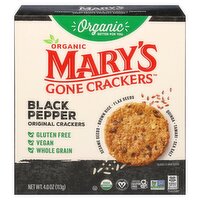 Mary's Gone Crackers Organic Black Pepper Original Crackers, 4.0 oz