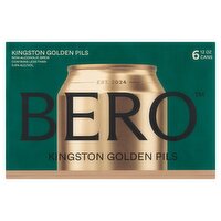 Bero Kingston Golden Pils Non-Alcoholic Brew, 12 oz, 6 count