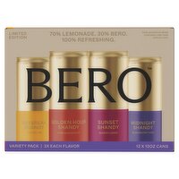 Bero Summer Shandy Variety Pack Limited Edition, 12 oz, 12 count