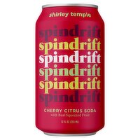 Spindrift Shirley Temple Cherry Citrus Soda, 355 ml