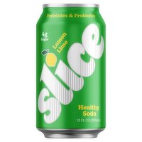 Slice Lemon Lime Healthy Soda, 12 fl oz