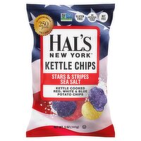 Hal's New York Stars & Stripes Sea Salt Kettle Chips, 5 oz