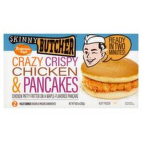 Skinny Butcher Crazy Crispy Chicken & Pancakes Sandwiches, 2 count, 9.92 oz