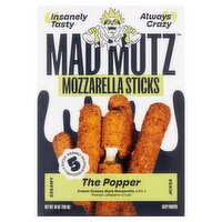 Mad Mutz The Popper Mozzarella Sticks, 5 count, 10 oz