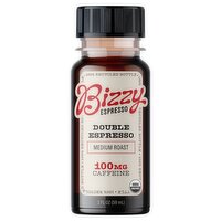 Bizzy Double Espresso Medium Roast Coffee Shot, 2 fl oz