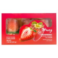 Hicey Strawberry Ice Cream, 3 count, 7.94 oz