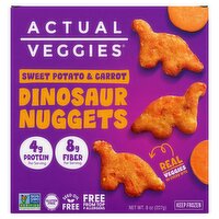 Actual Veggies Sweet Potato & Carrot Dinosaur Nuggets, 8 oz