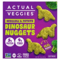 Actual Veggies Broccoli & Potato Dinosaur Nuggets, 8 oz