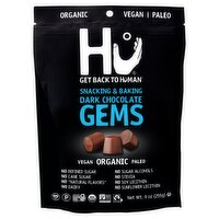 Hu Snacking & Baking Dark Chocolate Gems, 9 oz