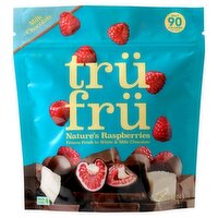 Trü Frü Nature's Raspberries in White & Milk Chocolate, 8 oz, 8 Ounce