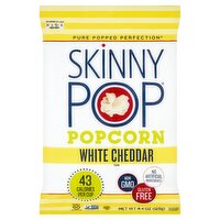 Skinny Pop White Cheddar Flavor Popcorn, 4.4 oz, 4.4 Ounce