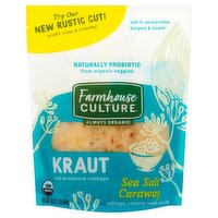 Farmhouse Culture Sea Salt Caraway Kraut Wild Fermented Cabbage, 16 oz