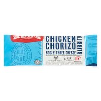 Red's Chicken Chorizo Egg & Three Cheese Burrito, 5 oz