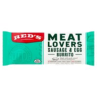 Red's Meat Lovers Sausage & Egg Burrito, 5 oz