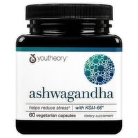Youtheory Ashwagandha Dietary Supplement, 60 count