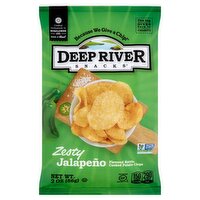 Deep River Snacks Zesty Jalapeño Flavored Kettle Cooked Potato Chips, 2 oz