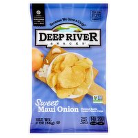 Deep River Snacks Sweet Maui Onion Flavored Kettle Cooked Potato Chips, 2 oz