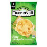 Deep River Snacks Zesty Jalapeño Flavored Kettle Cooked Potato Chips, 5 oz