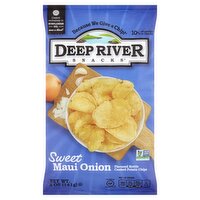 Deep River Snacks Sweet Maui Onion Flavored Kettle Cooked Potato Chips, 5 oz