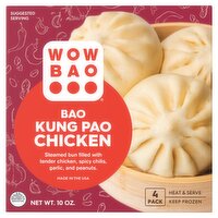 Wow Bao Kung Pao Chicken Bao, 4 count, 10 oz