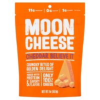 Moon Cheese Cheddar Believe It Bites, 2 oz