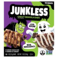 Junkless Chewy Granola Bars, 1.1 oz, 10 count