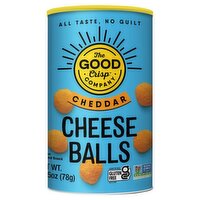 The Good Crisp Company Cheddar Cheese Balls, 5 oz