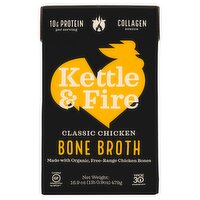 Kettle & Fire Classic Chicken Bone Broth, 16.9 oz