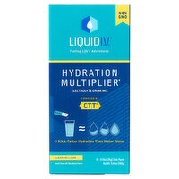 Liquid I.V. Hydration Multiplier Lemon Lime Electrolyte Drink Mix, 0.56 oz, 10 count