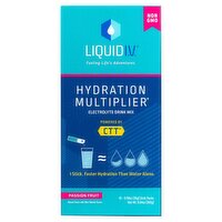 Liquid I.V. Hydration Multiplier Passion Fruit Electrolyte Drink Mix, 0.56 oz, 10 count