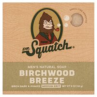 Dr. Squatch Birchwood Breeze Men's Natural Soap, 5 oz