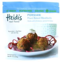 Heidi's Real Food Persian Plant Based Meatballs, 12 oz