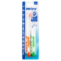 RM Oral Premium Folding Medium Toothbrushes, 2 count