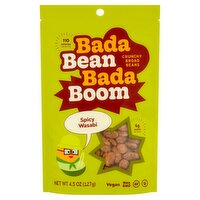Bada Bean Bada Boom Spicy Wasabi Crunchy Broad Beans, 4.5 oz