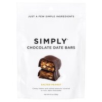 Simply Salted Peanut Chocolate Date Bars, 4.5 oz