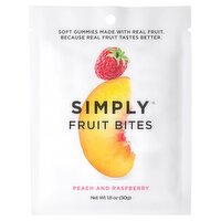 Simply Peach and Raspberry Fruit Bites, 1.8 oz