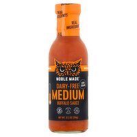 Noble Made Dairy-Free Medium Buffalo Sauce, 12.5 oz