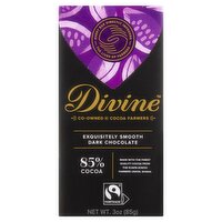 Divine Exquisitely Smooth Dark Chocolate, 3 oz