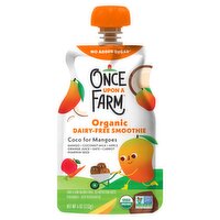 Once Upon a Farm Organic Coco for Mangoes Dairy-Free Smoothie Baby Food, 4 oz