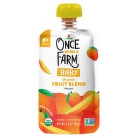 Once Upon a Farm Organic Fruit Blend Mango Baby Food, 6+ Months, 3.2 oz